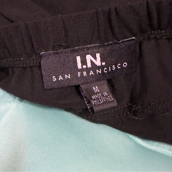 I.N. SAN FRANCISCO Strapless Green & Black Bodycon Dress MEDIUM - Picture 10 of 12